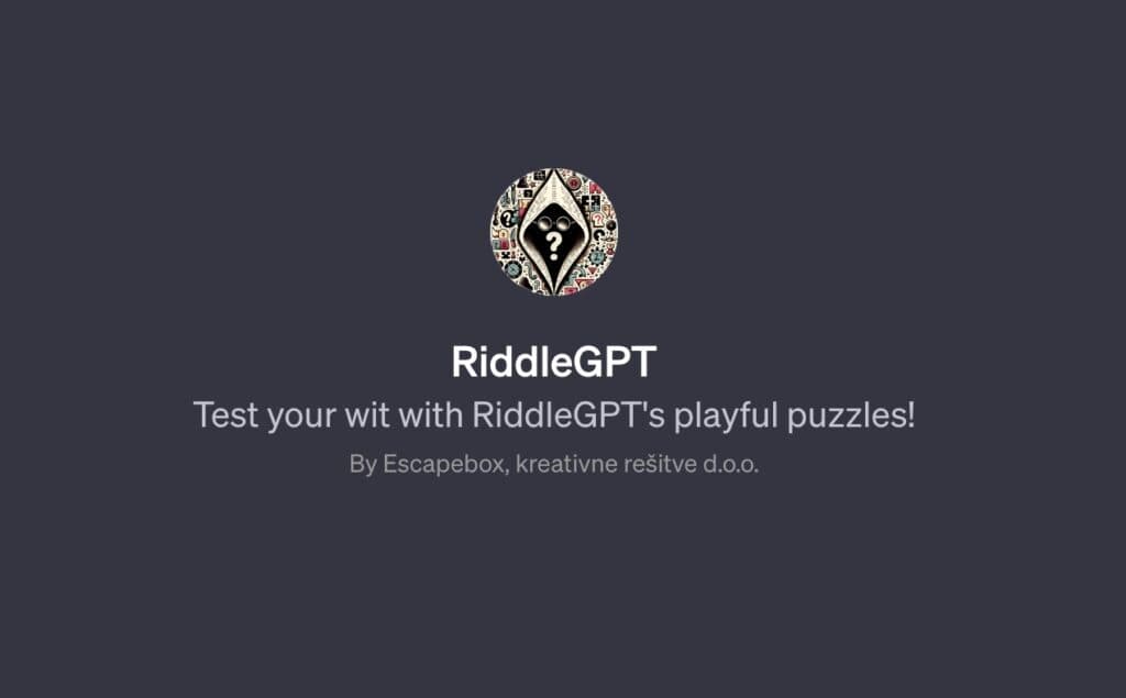I bult my first ChatGPT game: RiddleGPT