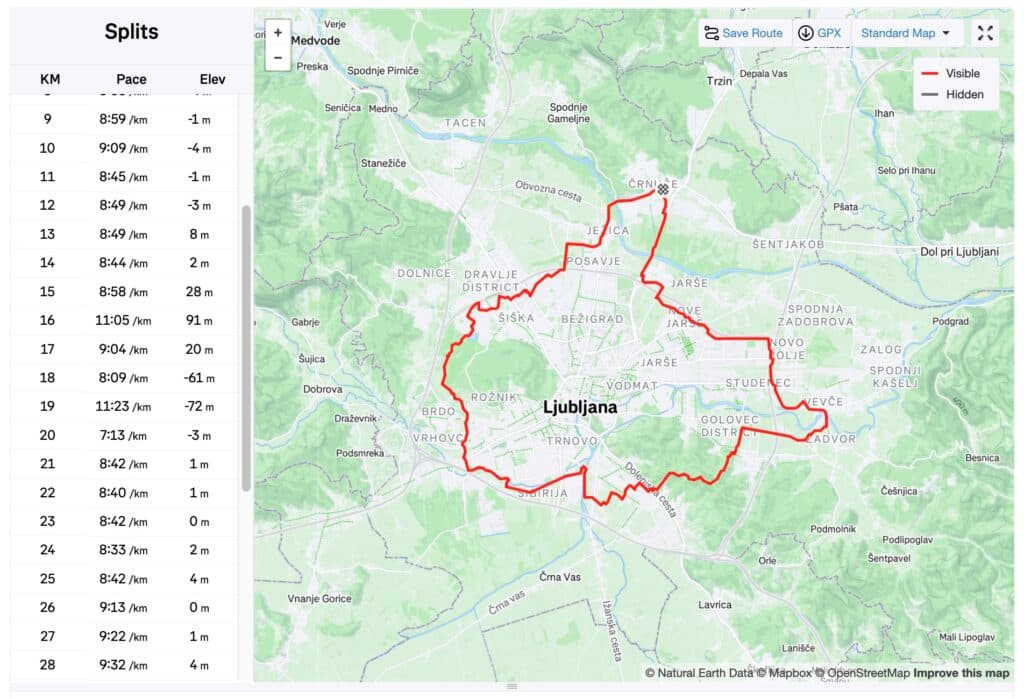 I walked Trail of Remembrance and Comradeship Ljubljana (Pot spominov in tovarištva)