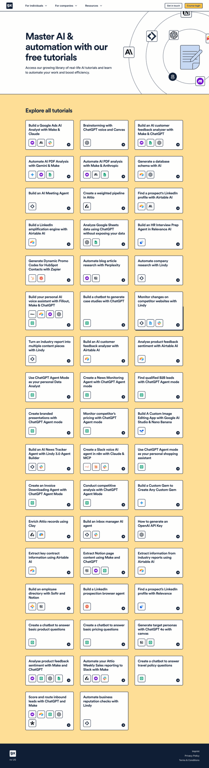 ChatGPT and AI tutorials
