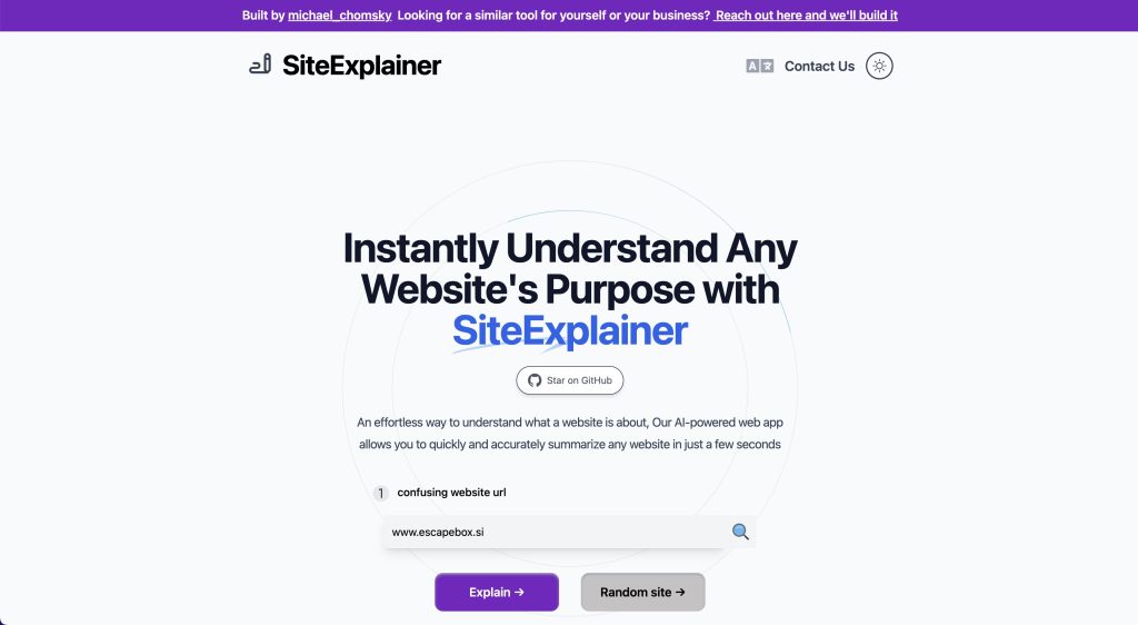 SiteExplainer