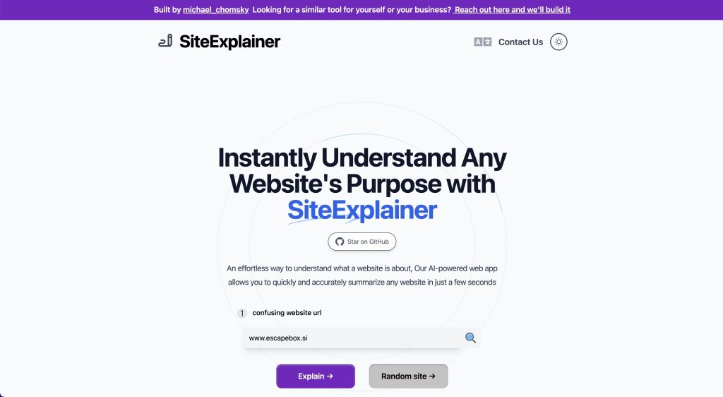 SiteExplainer