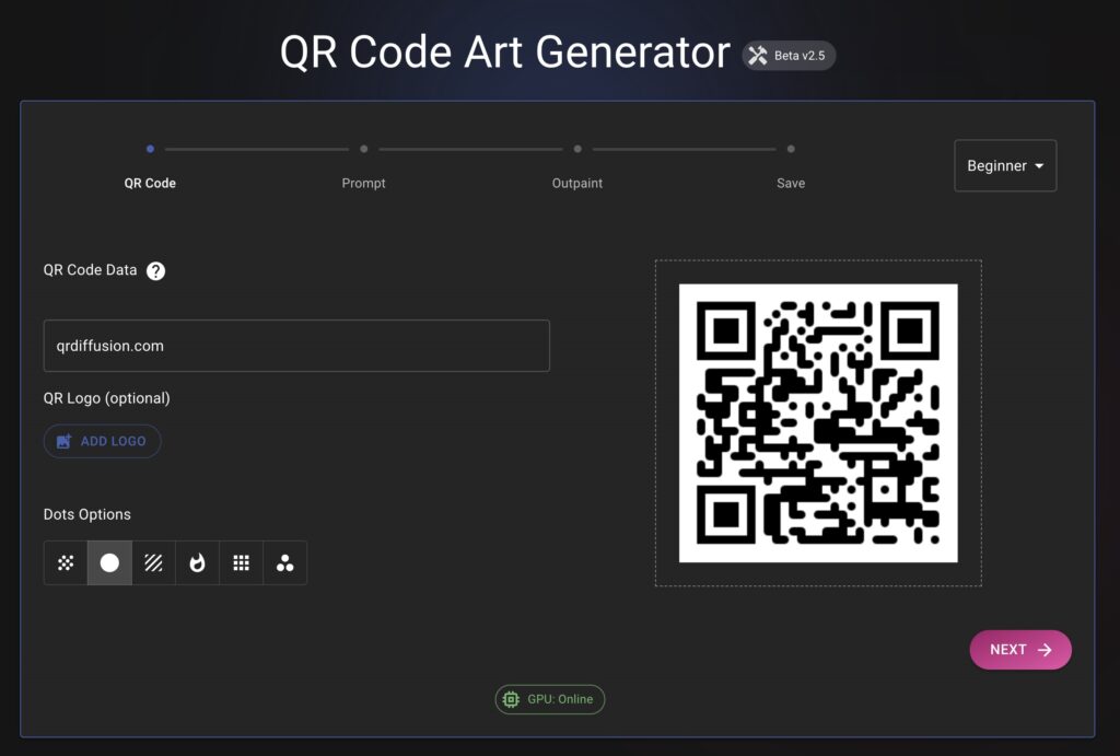 QR Diffusion