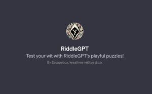 ChatGPT game: RiddleGPT