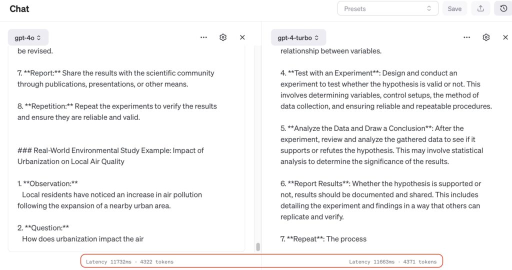 GPT-4o vs GPT-4 Turbo Comparison - OpenAI
