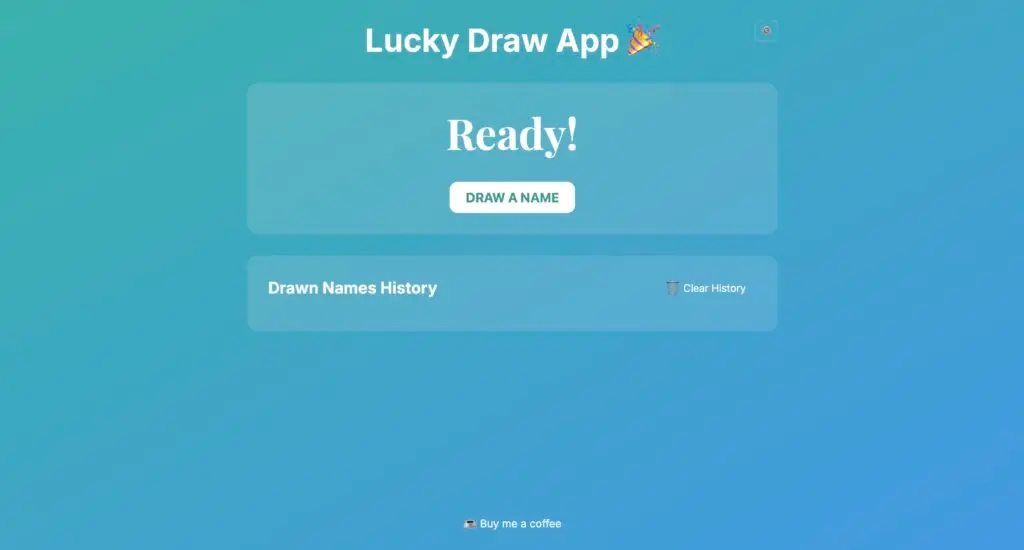 Lucky Draw App built with prompt programming.