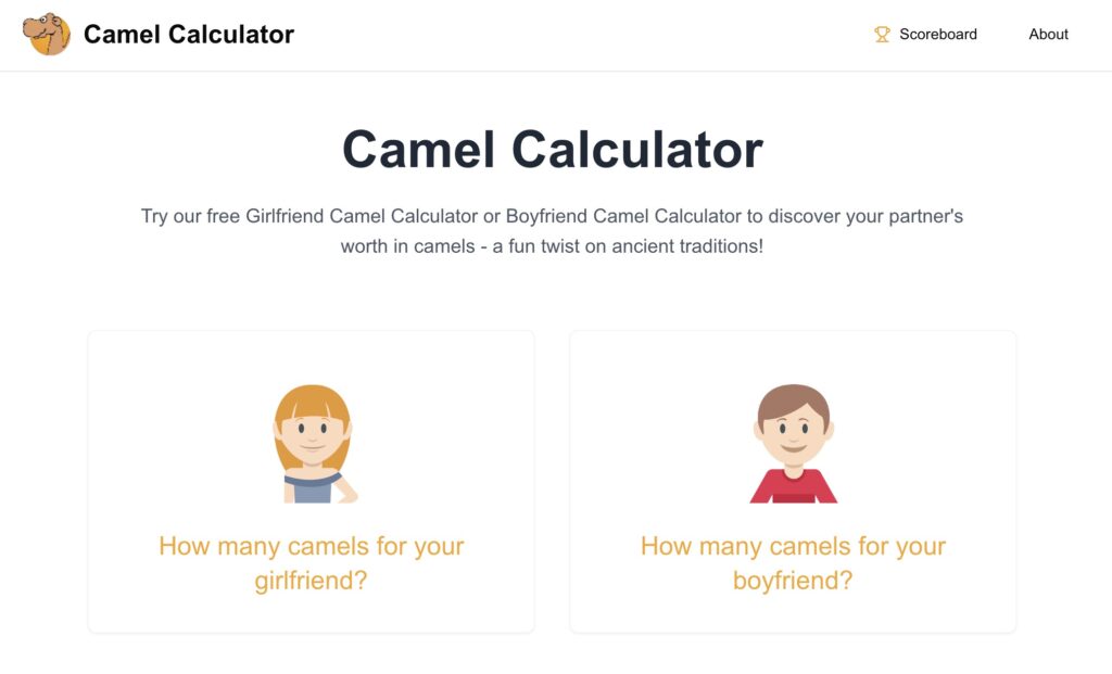 Camel Calculator