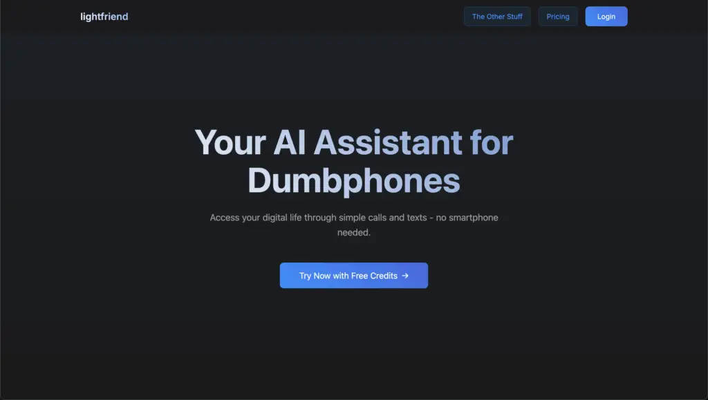 Lightfriend: AI agent that replaces your smartphone