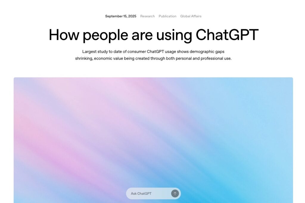 How People Use ChatGPT?