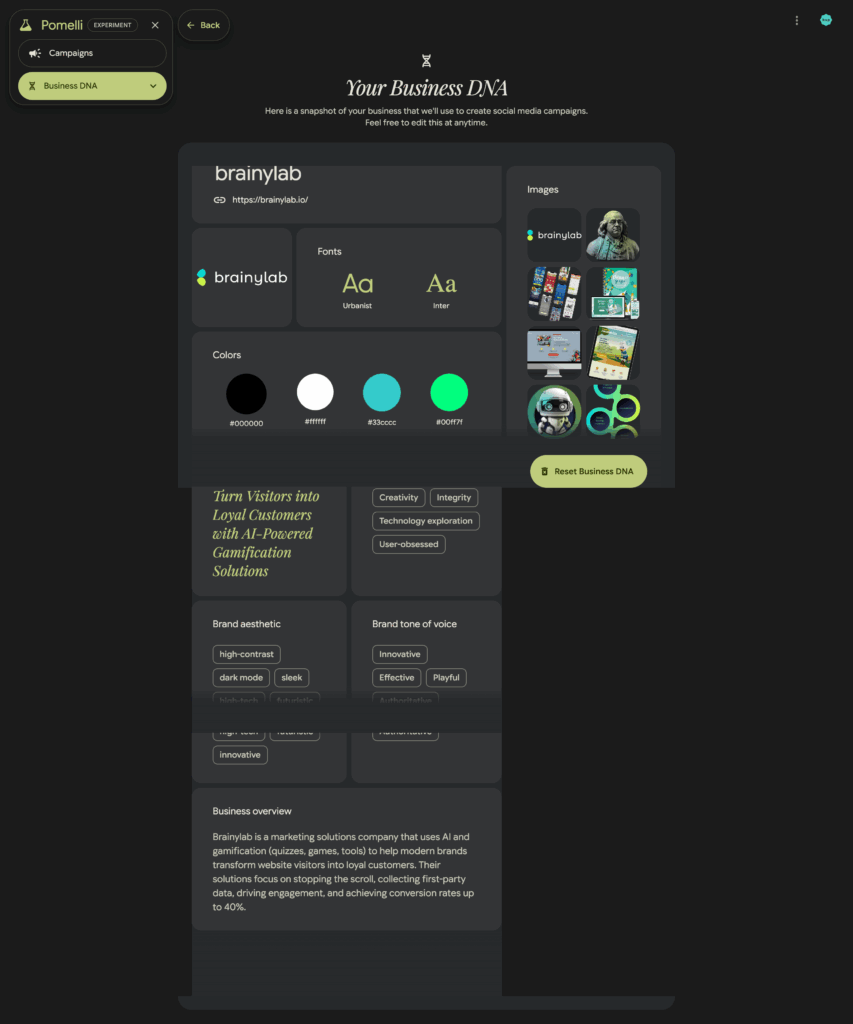Google Pomelli AI Design Tool