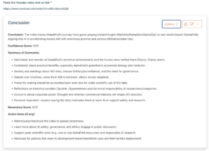 Youtube Video Conclusion AI Tool