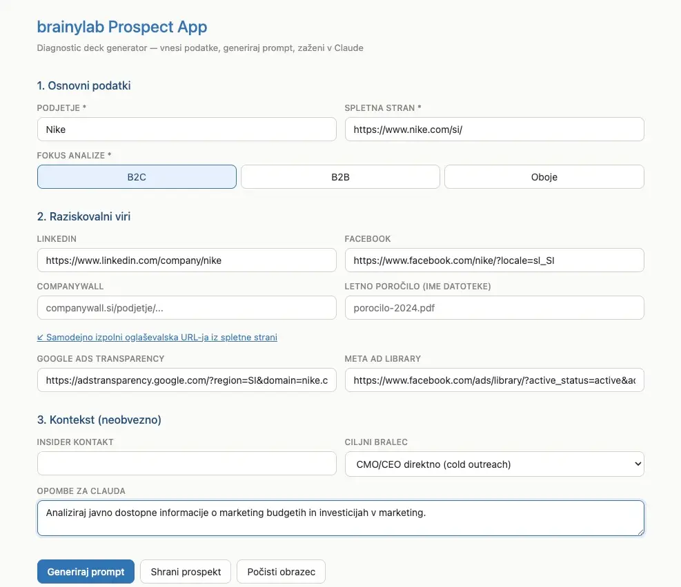 brainylab Prospect App